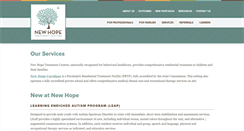 Desktop Screenshot of newhopetreatment.com